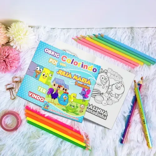 Livro de Colorir - Turma Galinha Pintadinha