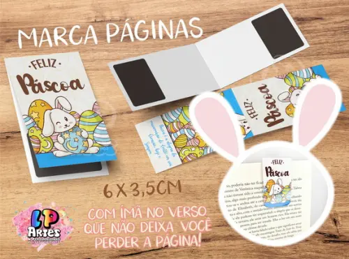 Marca Página - Páscoa Azul