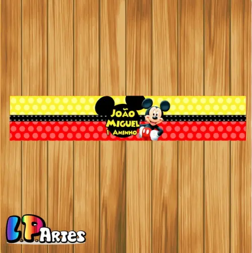 Rótulo Adesivo para Refrigerante Mickey