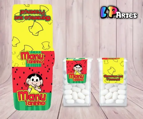Rótulo Adesivo Tic Tac - Melancia