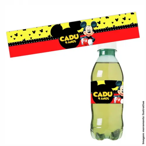 Rótulo Refrigerante Mickey Mouse