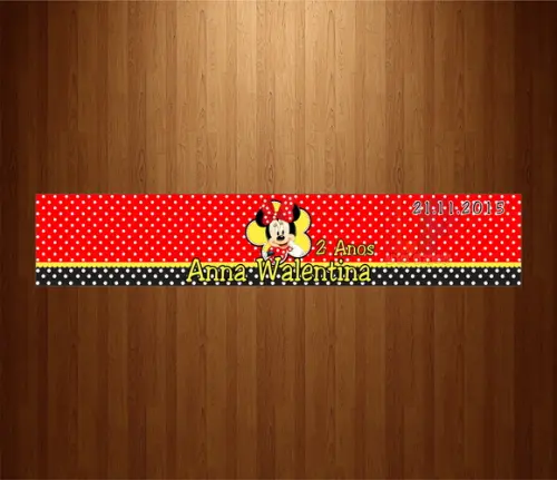 Rótulo Refrigerante Caçulinha Minnie