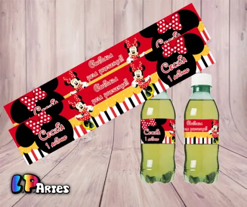 Rótulo Refrigerante Minnie Vermelha
