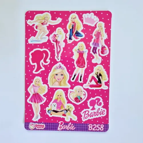 Stickers - Cartela de Adesivos - Barbie