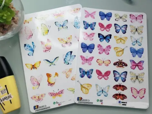 Stickers - Cartela de Adesivos - Mini Borboletas