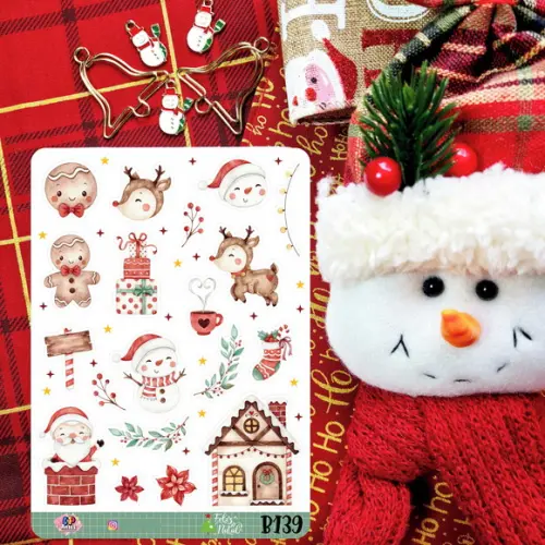 Stickers - Cartela de Adesivos - Natal 139