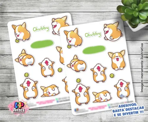 Stickers - Cartela De Adesivos Em Vinil - Cachorrinhos 4