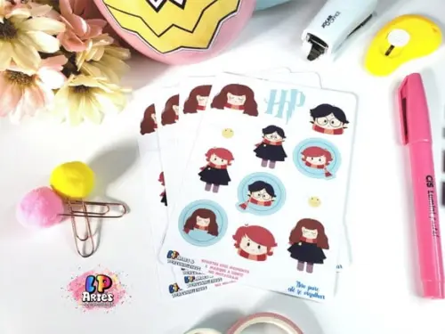 Stickers - Cartela De Adesivos Em Vinil - Harry Potter 3