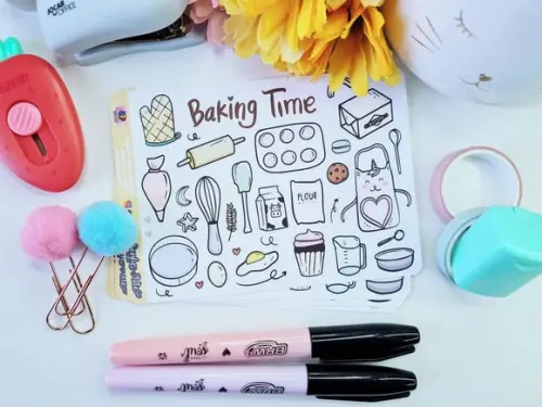 Stickers - Cartela De Adesivos Em Vinil - Lovely Kitchen