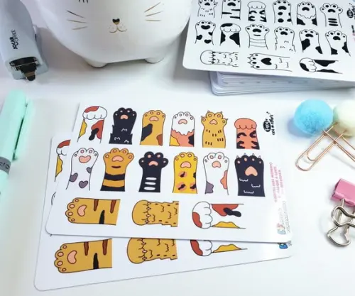 Stickers - Cartela De Adesivos Em Vinil - Patinhas 2