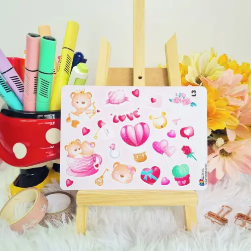 Stickers Em Vinil - Cartela De Adesivos - Love 3
