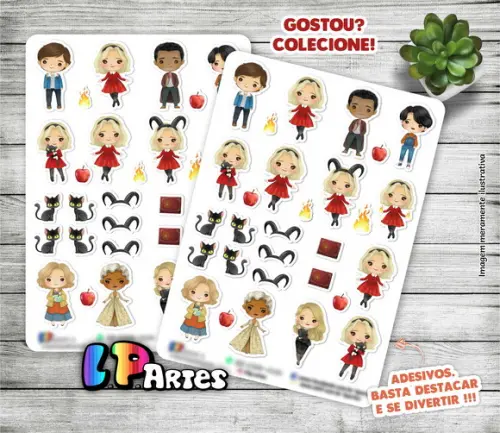 Stickers-cartela de Adesivos -sabrina Aprendiz de Feiticeira