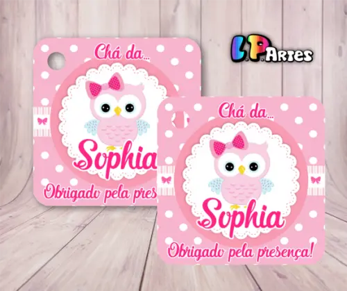 Tag Agradecimento - Corujinhas