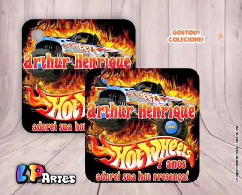 Tag Agradecimento - Hot Wheels