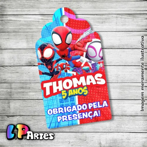 Tag Agradecimento - Spidey e Seus Amigos Espetaculares