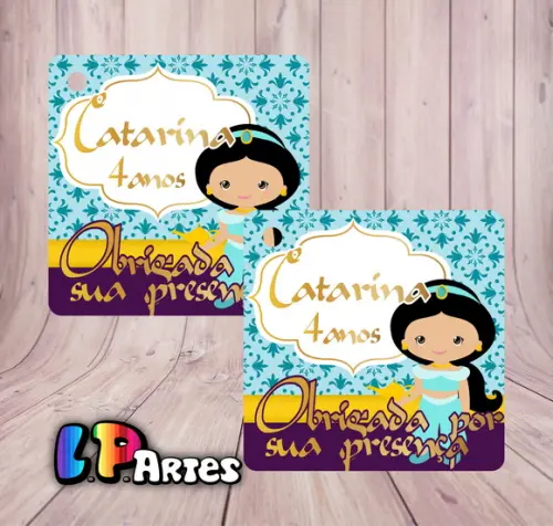 Tag Agradecimento Jasmine Aladdin