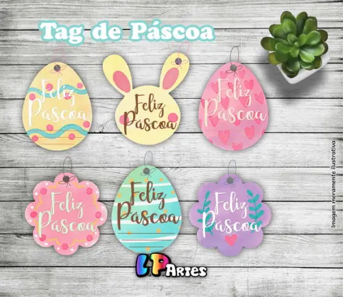 Tag Feliz Páscoa Mod.05
