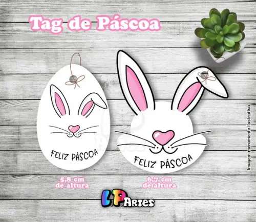 Tag Feliz Páscoa Mod.10