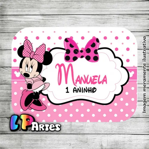 Tampa Marmita Minnie Rosa