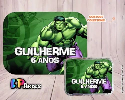 Tampa para Marmita - Hulk.