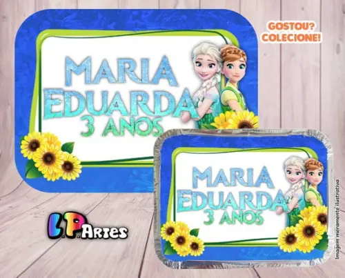 Tampa Personalizada para Marmita Frozen Fever