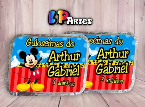 Tampa Personalizada para Marmita Mickey