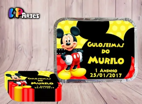 Tampa Personalizada para Marmita Mickey Mouse