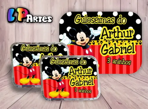 Tampa Personalizada para Marmita Mickey