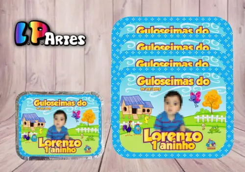 Tampa Personalizada para Marmita Galinha Pintadinha