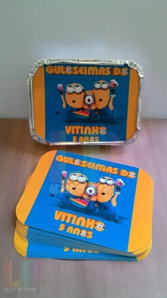 Tampa Personalizada para Marmita Minions
