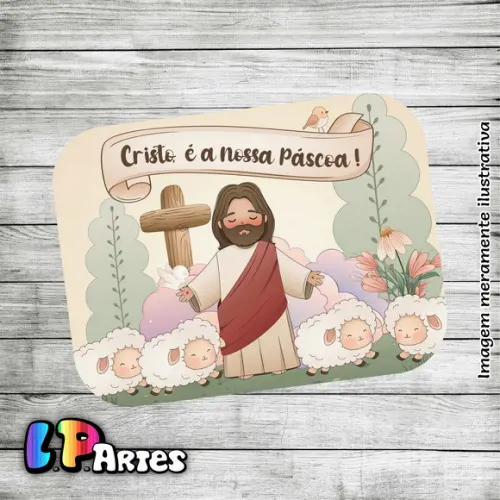 Tampa para Marmita Páscoa Cristã