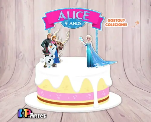 Topo de Bolo - Frozen