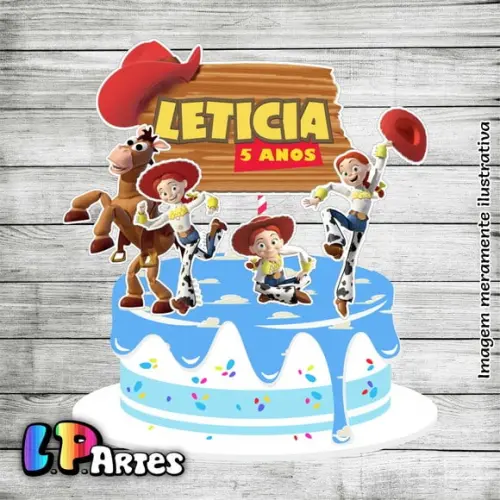 Topo de Bolo - Jessie Toy Story