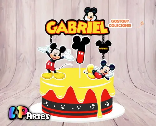 Topo de Bolo - Mickey