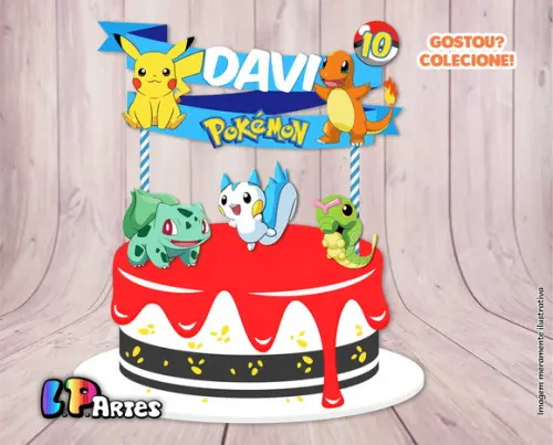 Topo de Bolo - Pokémon