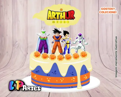 Topo de Bolo -dragon Ball Z