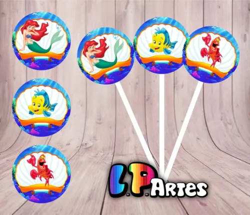 Topper a Pequena Sereia