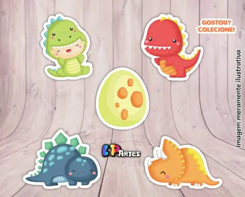Topper Dinossauro Cute