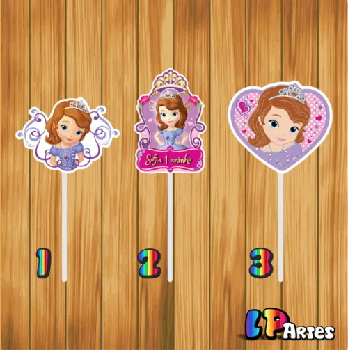 Topper p/ Docinho Princesa Sofia
