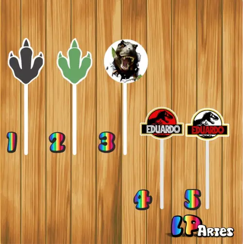 Topper para Docinho Dinossauro