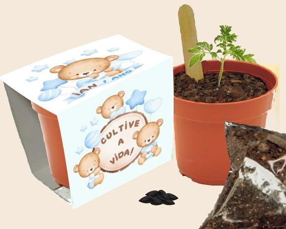 Kit Plantio Personalizado- 20 Lembrancinhas para Aniversário