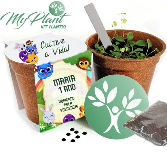 Kit Plantio Personalizado- 20 Lembrancinhas para Aniversário
