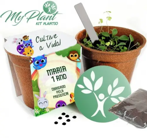 Kit Plantio Personalizado- 20 Lembrancinhas para Aniversário