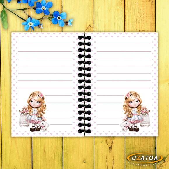 Caderninhos com Capa e Folhas Personalizadas - Jolie