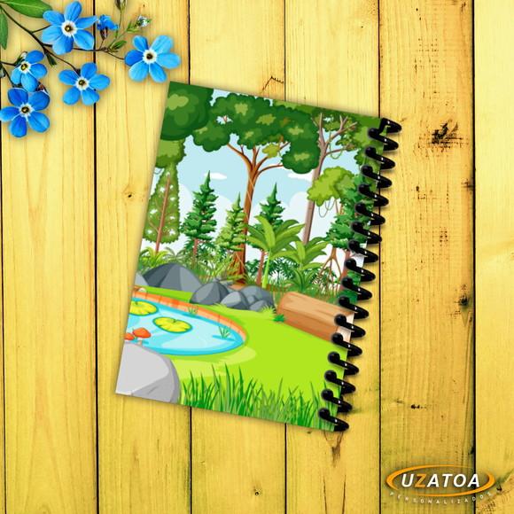 Caderninhos com Capa e Folhas Personalizadas - Rena