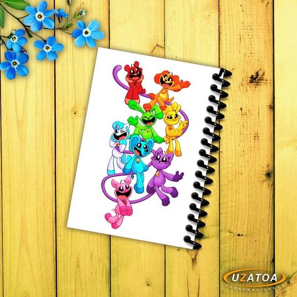 Caderninhos com Capa e Folhas Personalizados - Smiling Critters