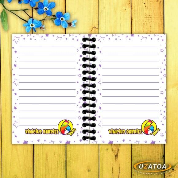 Caderninhos com Capa e Folhas Personalizadas - 3 Palavrinhas