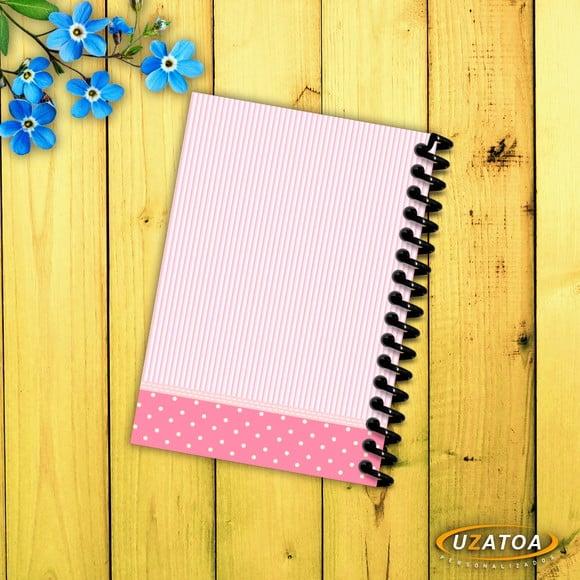Caderninhos com Capa e Folhas Personalizadas - Gata Marie