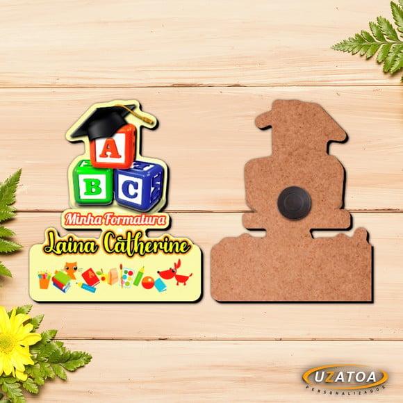 Ímã Personalizado em mdf - Formatura Abc