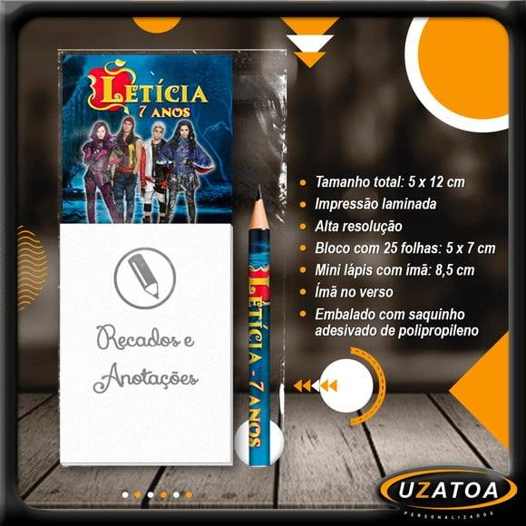 Bloco Personalizado com Ímã e Mini Lápis